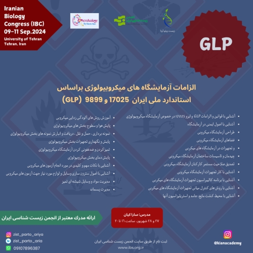 الزامات آزمایشگاه های میکروبیولوژی براساس استاندارد ملی ایران 17025و 9899   (GLP)